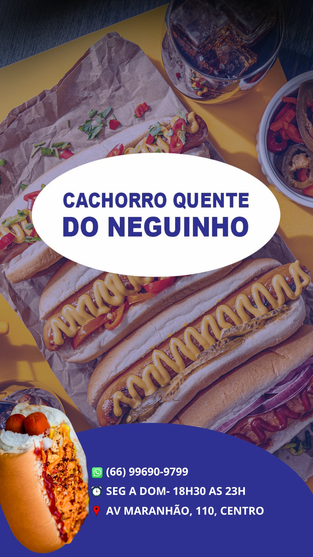 Anúncio Cachorro Quente do Neguinho