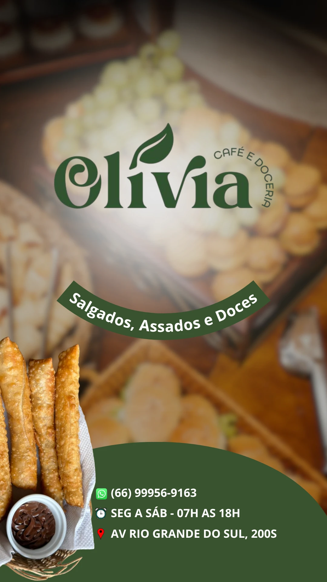Anúncio Olívia Café e Doceria